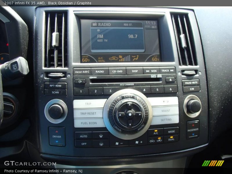 Black Obsidian / Graphite 2007 Infiniti FX 35 AWD