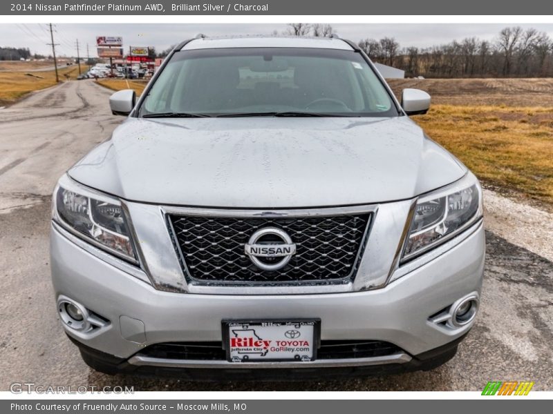 Brilliant Silver / Charcoal 2014 Nissan Pathfinder Platinum AWD