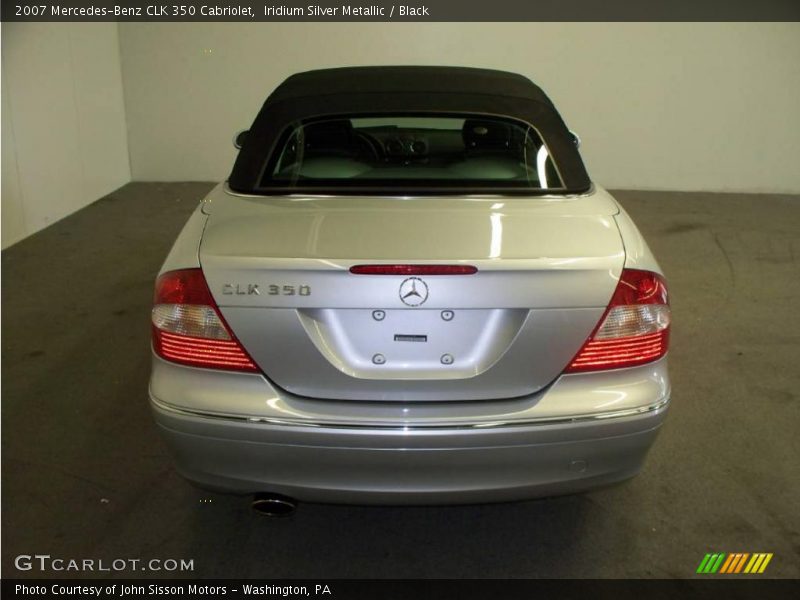 Iridium Silver Metallic / Black 2007 Mercedes-Benz CLK 350 Cabriolet