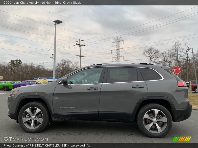 Sting-Gray / Black 2021 Jeep Cherokee Limited 4x4