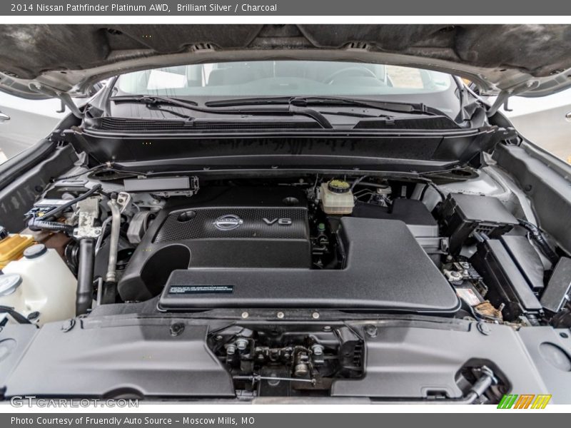 Brilliant Silver / Charcoal 2014 Nissan Pathfinder Platinum AWD