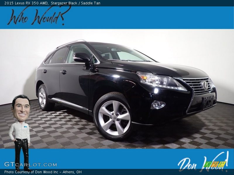 Stargazer Black / Saddle Tan 2015 Lexus RX 350 AWD
