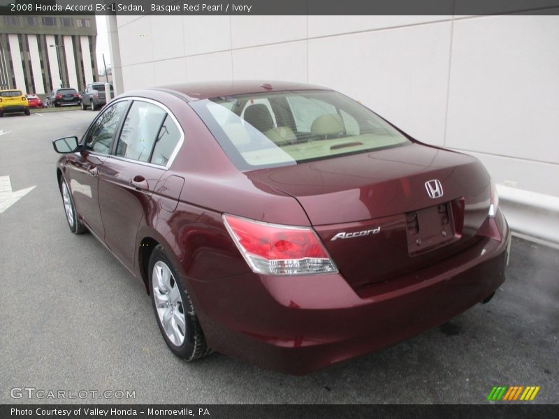 Basque Red Pearl / Ivory 2008 Honda Accord EX-L Sedan