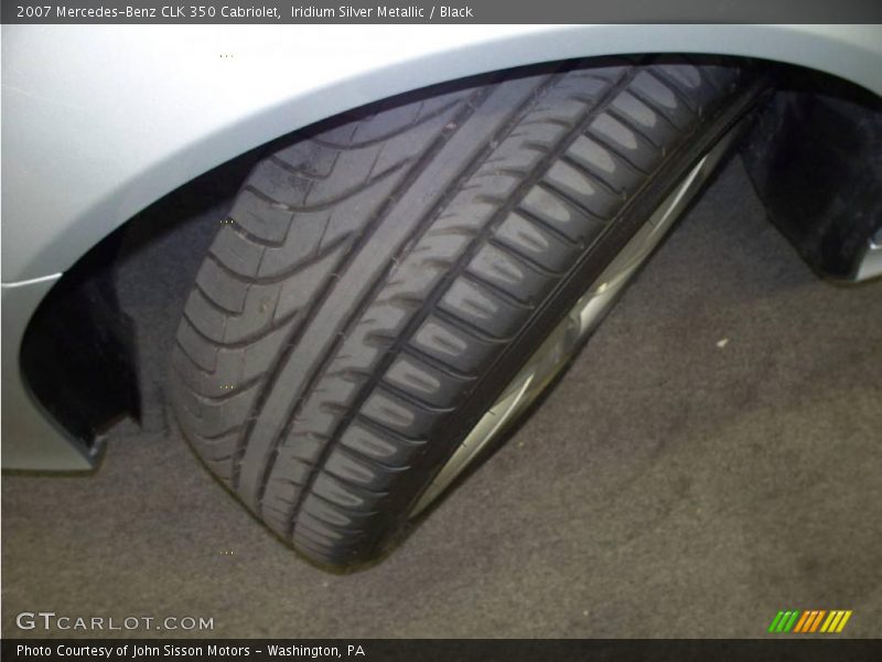 Iridium Silver Metallic / Black 2007 Mercedes-Benz CLK 350 Cabriolet