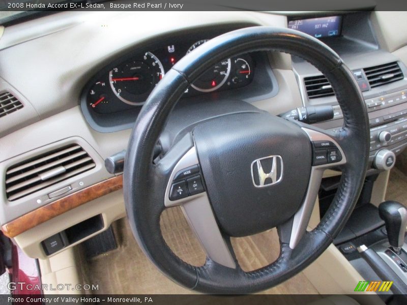 Basque Red Pearl / Ivory 2008 Honda Accord EX-L Sedan