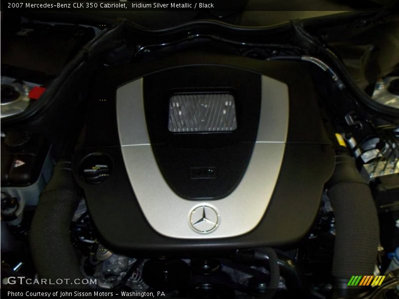 Iridium Silver Metallic / Black 2007 Mercedes-Benz CLK 350 Cabriolet