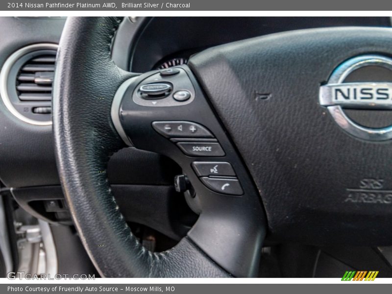 Brilliant Silver / Charcoal 2014 Nissan Pathfinder Platinum AWD