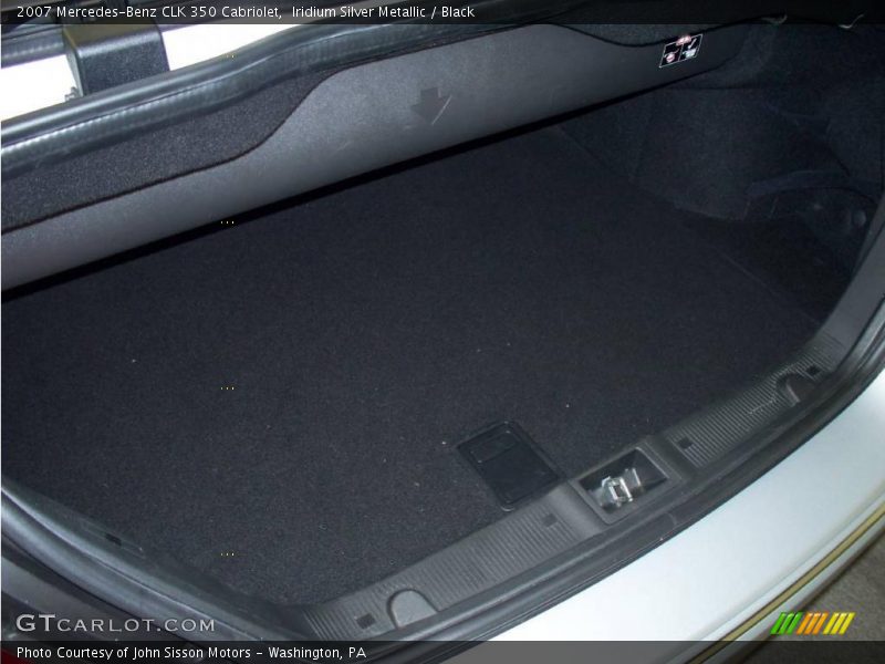 Iridium Silver Metallic / Black 2007 Mercedes-Benz CLK 350 Cabriolet