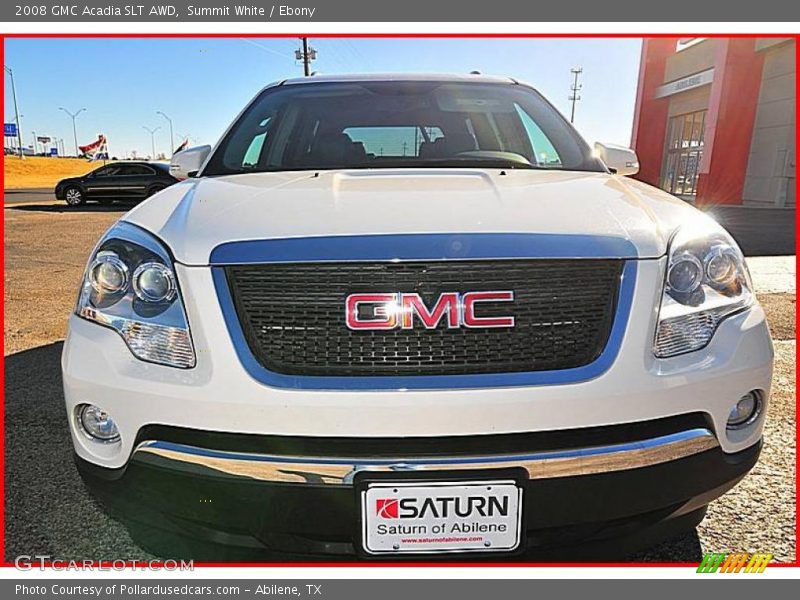 Summit White / Ebony 2008 GMC Acadia SLT AWD
