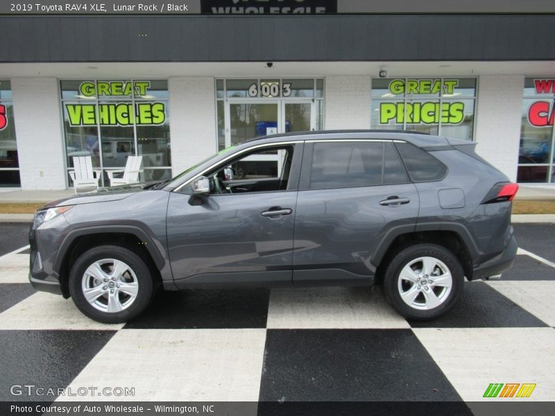 Lunar Rock / Black 2019 Toyota RAV4 XLE