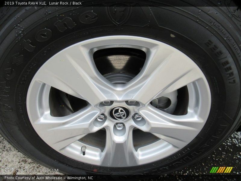 Lunar Rock / Black 2019 Toyota RAV4 XLE