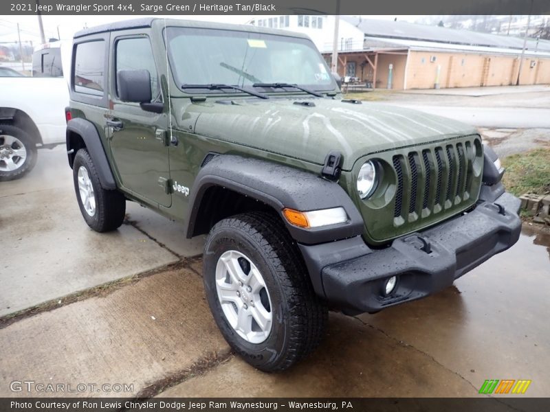 Sarge Green / Heritage Tan/Black 2021 Jeep Wrangler Sport 4x4