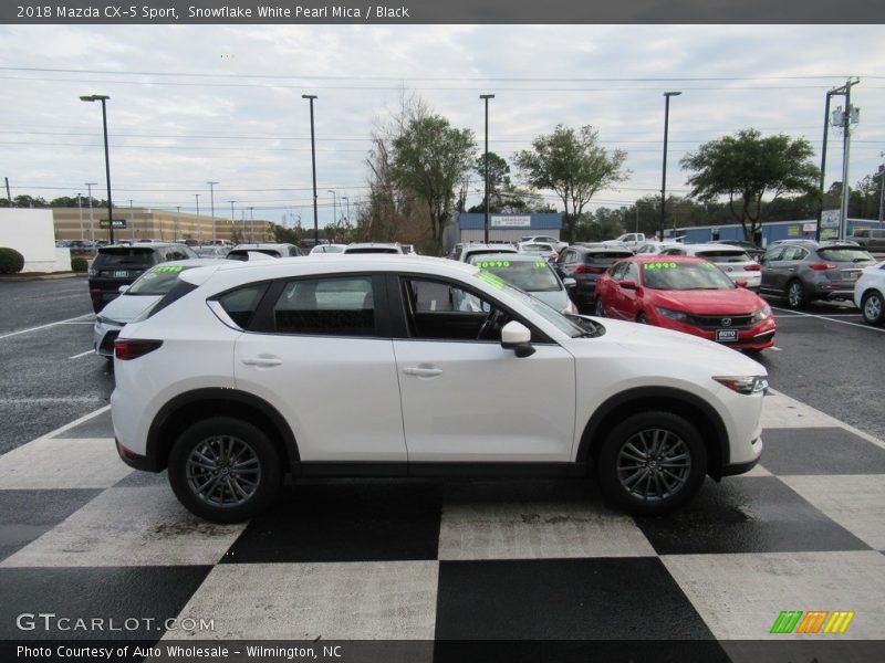 Snowflake White Pearl Mica / Black 2018 Mazda CX-5 Sport