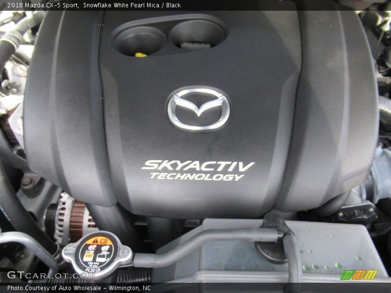 Snowflake White Pearl Mica / Black 2018 Mazda CX-5 Sport