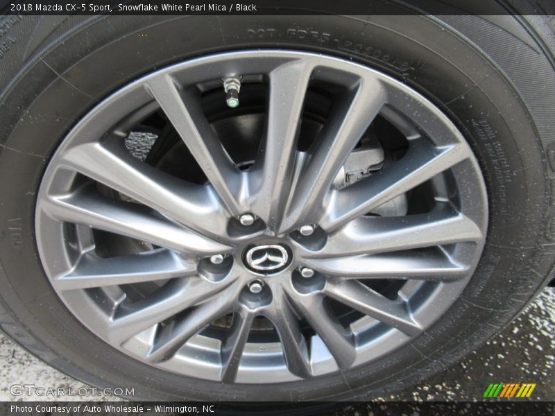 Snowflake White Pearl Mica / Black 2018 Mazda CX-5 Sport
