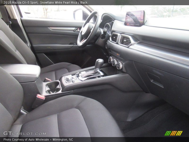 Snowflake White Pearl Mica / Black 2018 Mazda CX-5 Sport