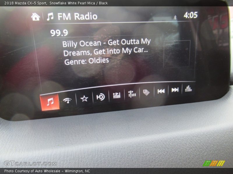 Snowflake White Pearl Mica / Black 2018 Mazda CX-5 Sport