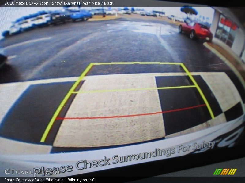 Snowflake White Pearl Mica / Black 2018 Mazda CX-5 Sport