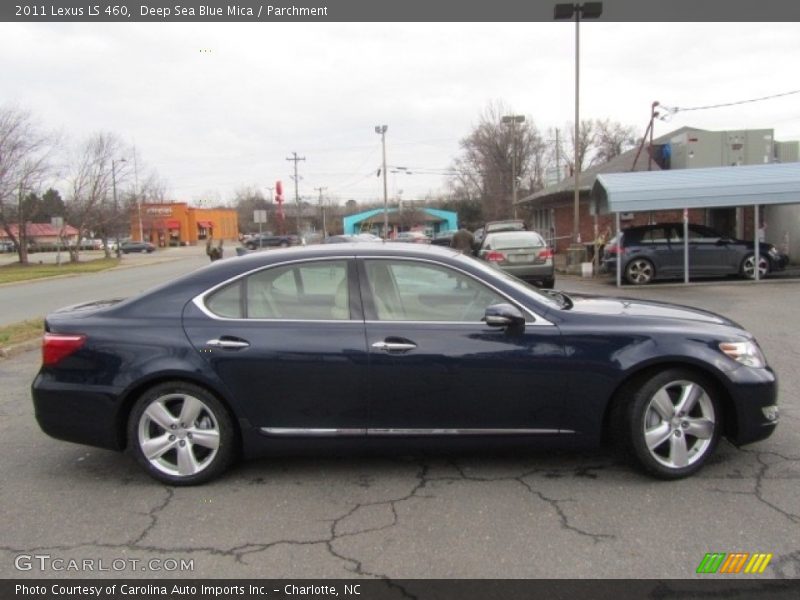 Deep Sea Blue Mica / Parchment 2011 Lexus LS 460
