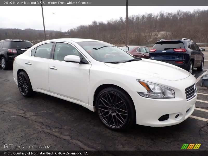 Winter Frost White / Charcoal 2010 Nissan Maxima 3.5 S