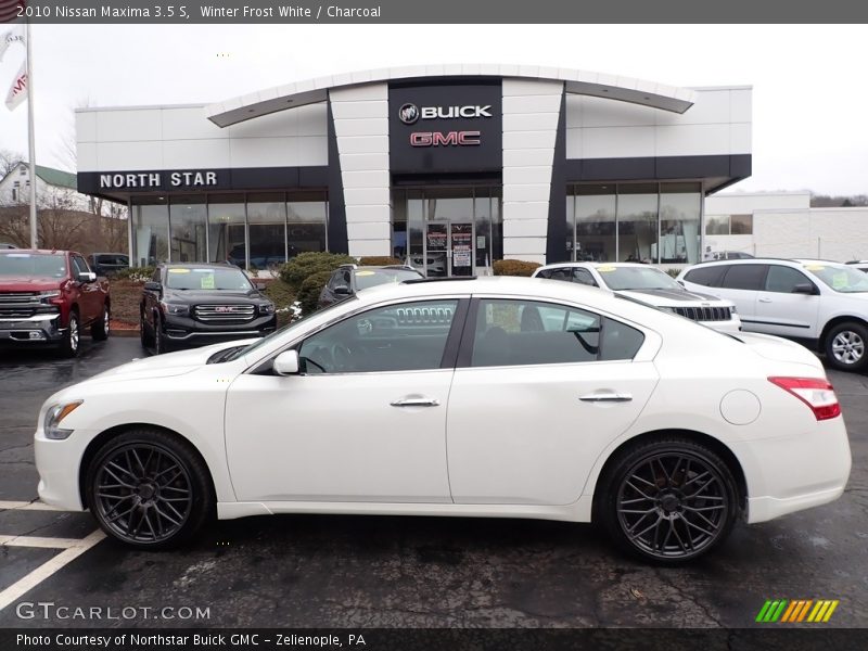 Winter Frost White / Charcoal 2010 Nissan Maxima 3.5 S