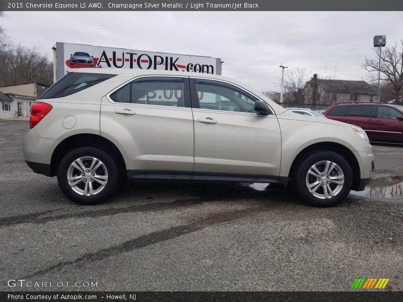 Champagne Silver Metallic / Light Titanium/Jet Black 2015 Chevrolet Equinox LS AWD