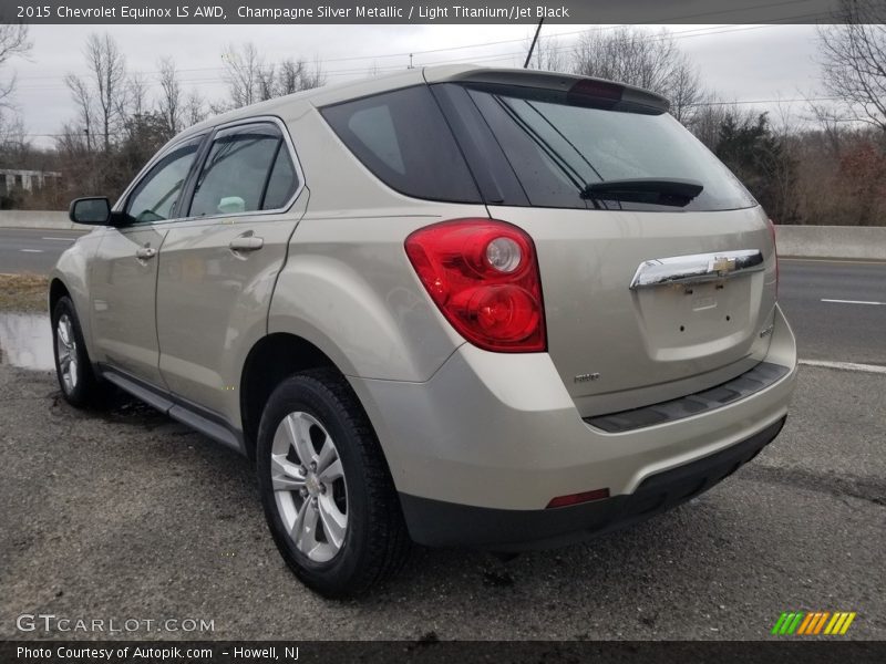 Champagne Silver Metallic / Light Titanium/Jet Black 2015 Chevrolet Equinox LS AWD