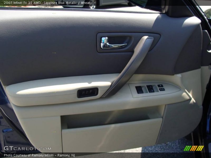 Sapphire Blue Metallic / Wheat 2007 Infiniti FX 35 AWD