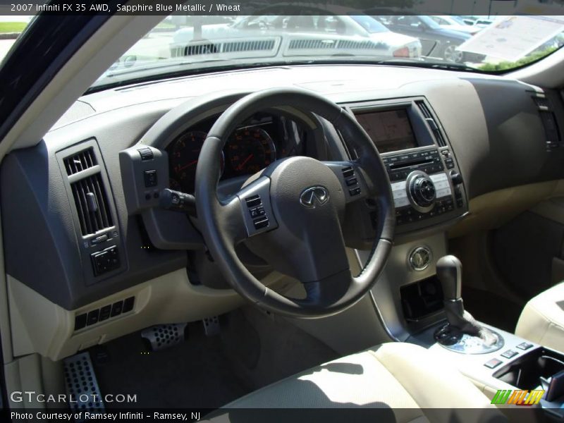 Sapphire Blue Metallic / Wheat 2007 Infiniti FX 35 AWD