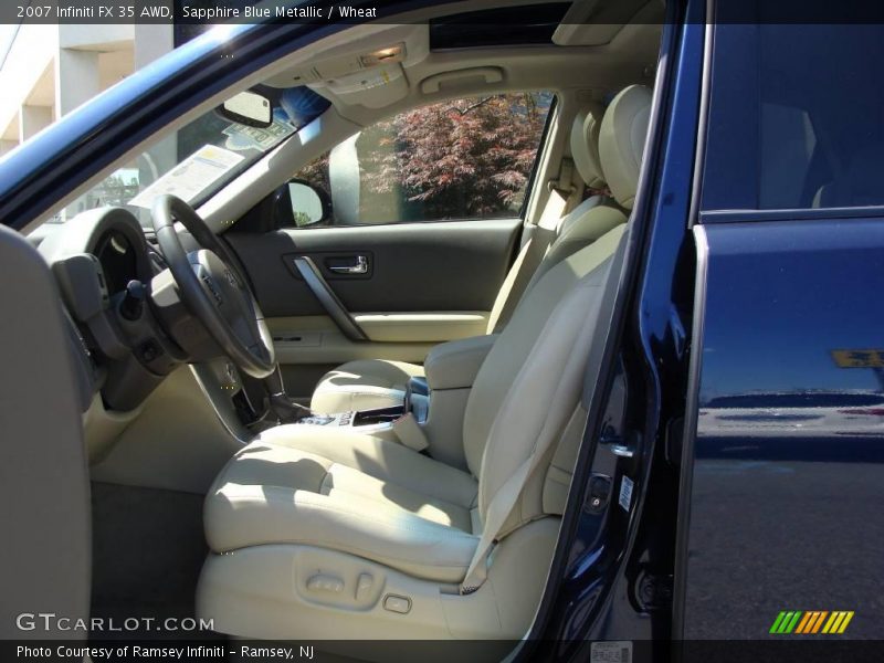 Sapphire Blue Metallic / Wheat 2007 Infiniti FX 35 AWD