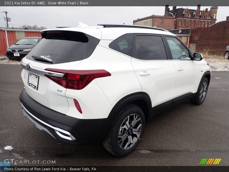 Snow White Pearl / Black 2021 Kia Seltos EX AWD