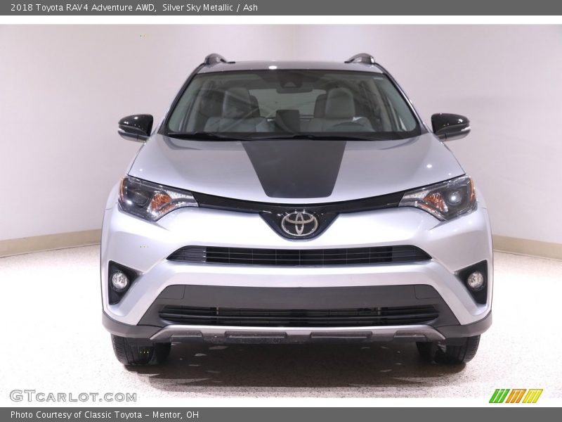 Silver Sky Metallic / Ash 2018 Toyota RAV4 Adventure AWD