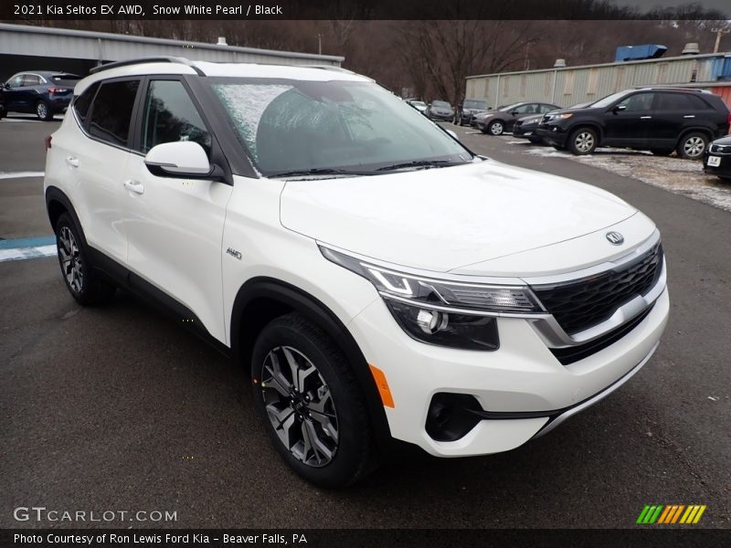 Snow White Pearl / Black 2021 Kia Seltos EX AWD