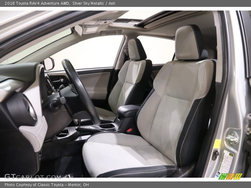 Silver Sky Metallic / Ash 2018 Toyota RAV4 Adventure AWD