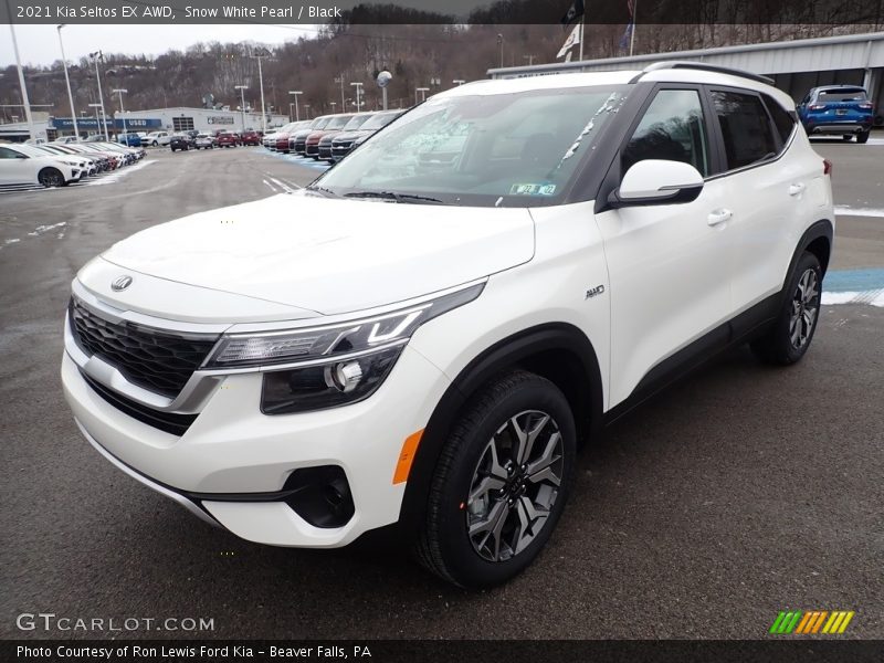 Snow White Pearl / Black 2021 Kia Seltos EX AWD