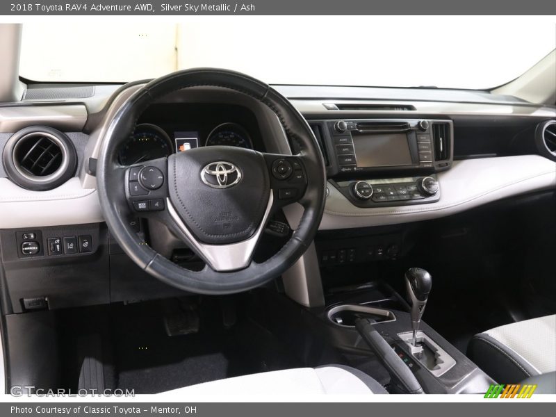 Silver Sky Metallic / Ash 2018 Toyota RAV4 Adventure AWD