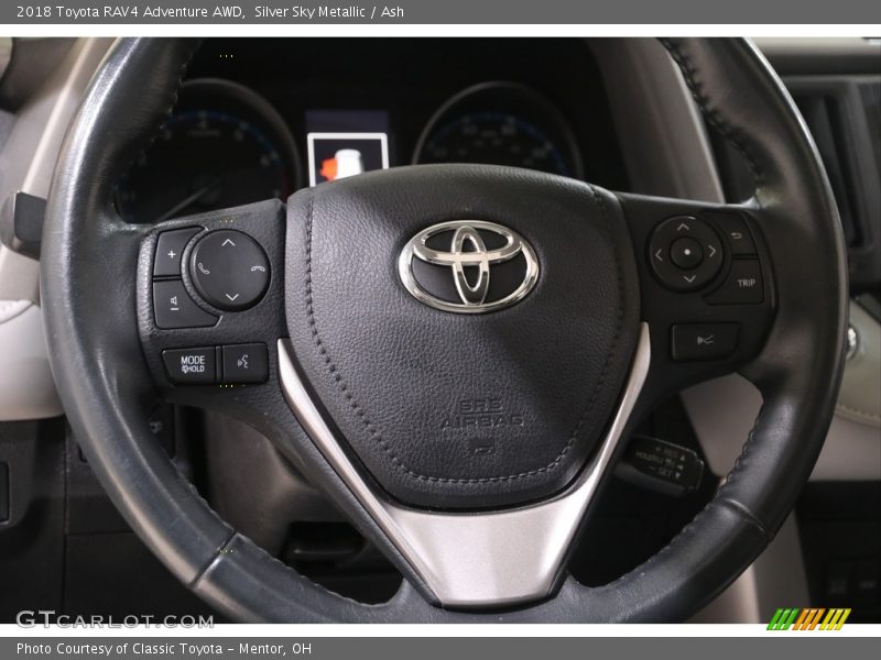 Silver Sky Metallic / Ash 2018 Toyota RAV4 Adventure AWD