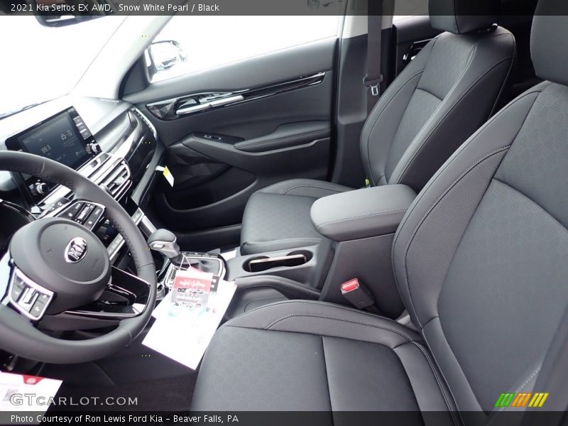 Snow White Pearl / Black 2021 Kia Seltos EX AWD