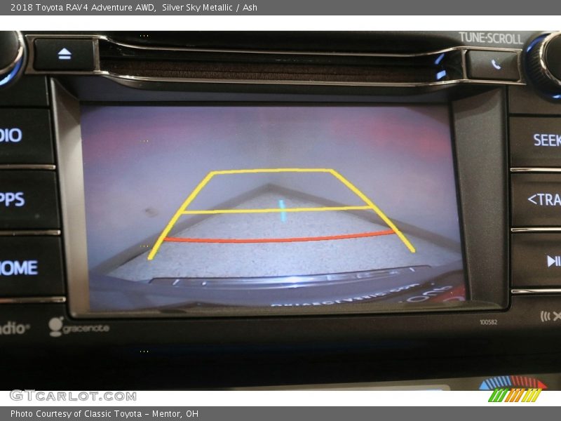 Silver Sky Metallic / Ash 2018 Toyota RAV4 Adventure AWD