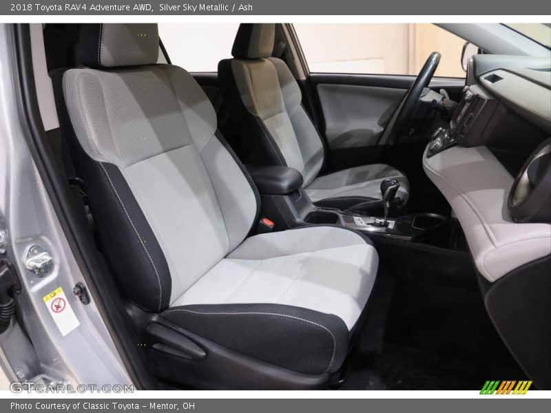 Silver Sky Metallic / Ash 2018 Toyota RAV4 Adventure AWD