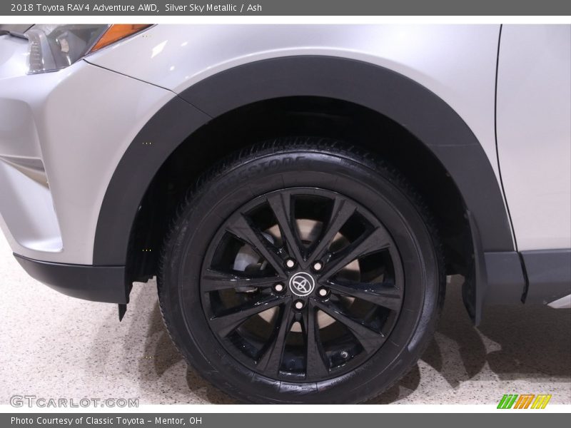 Silver Sky Metallic / Ash 2018 Toyota RAV4 Adventure AWD