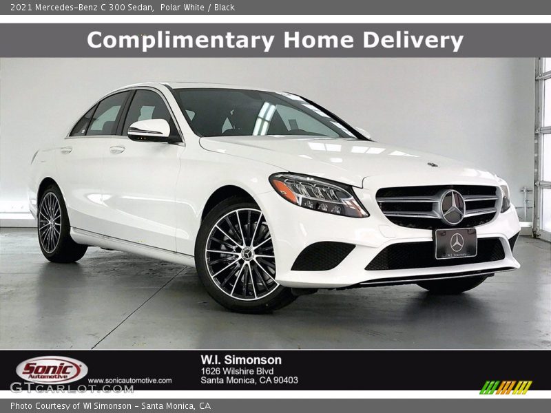 Polar White / Black 2021 Mercedes-Benz C 300 Sedan