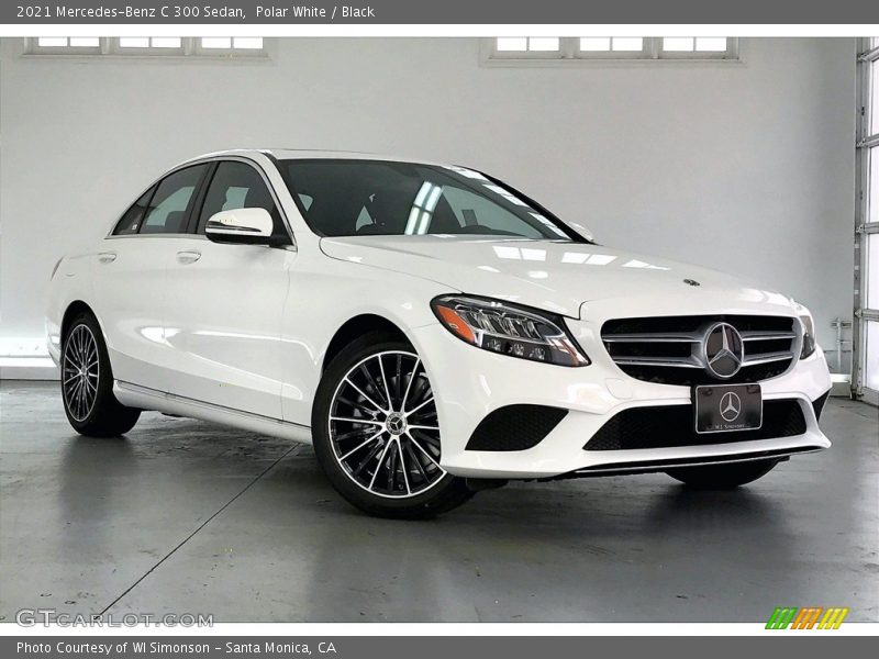 Polar White / Black 2021 Mercedes-Benz C 300 Sedan