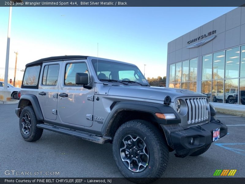 Billet Silver Metallic / Black 2021 Jeep Wrangler Unlimited Sport 4x4