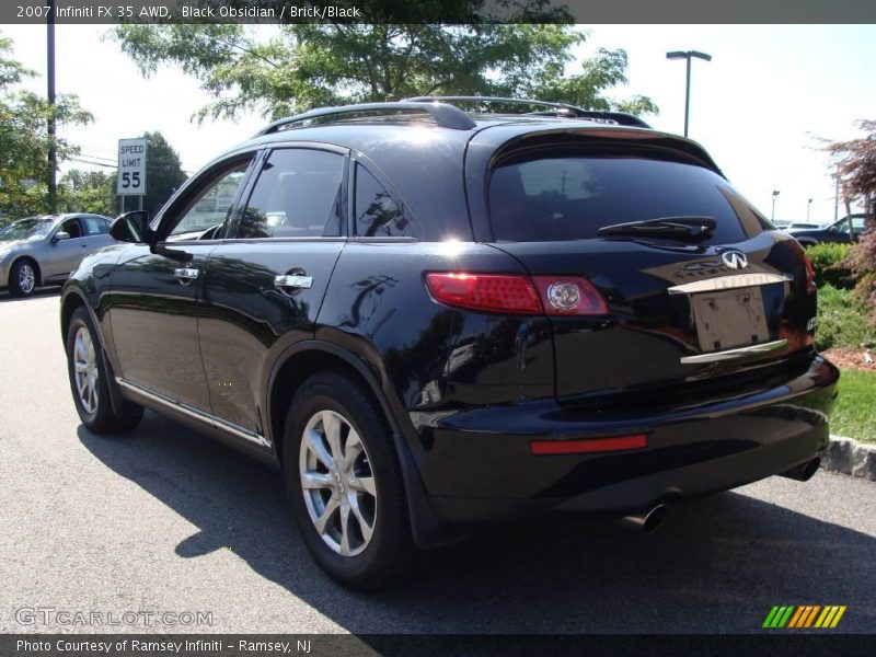Black Obsidian / Brick/Black 2007 Infiniti FX 35 AWD