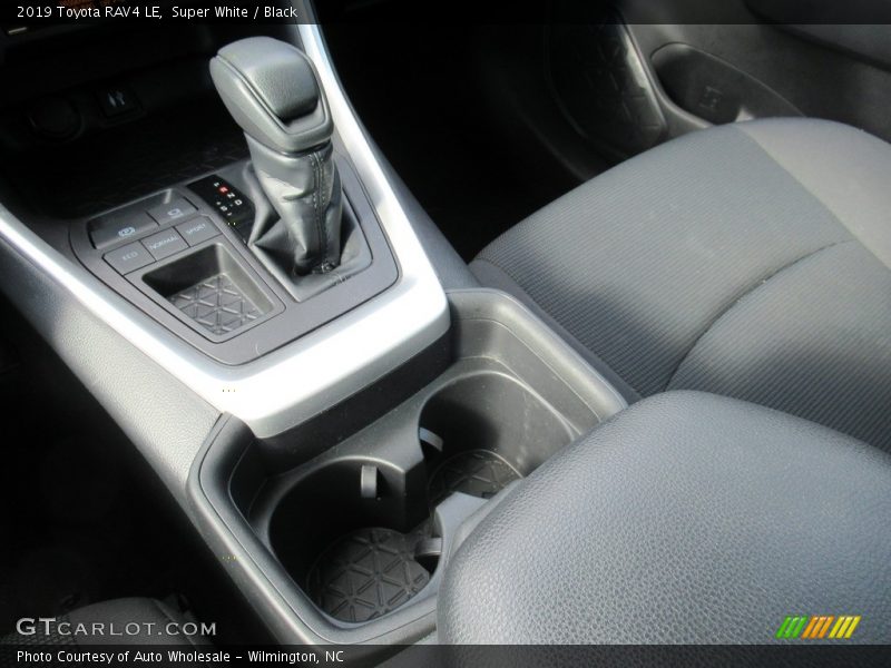 Super White / Black 2019 Toyota RAV4 LE