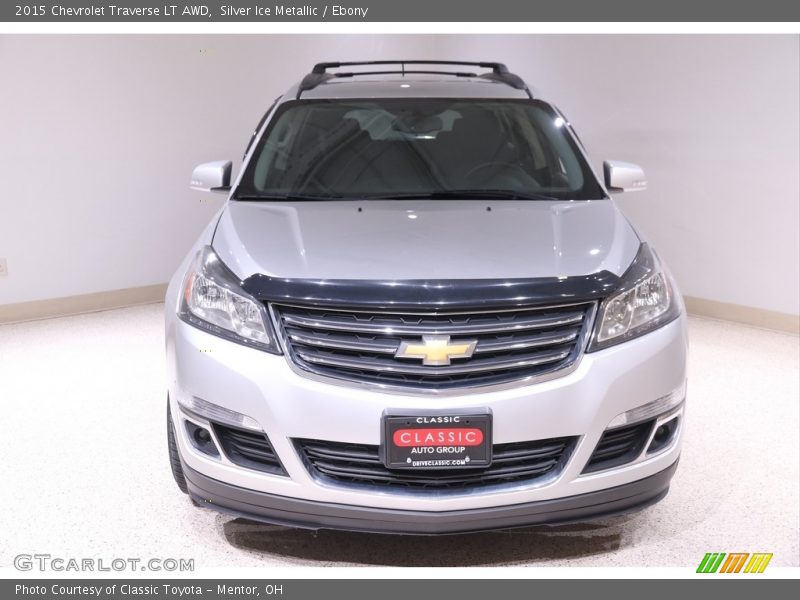 Silver Ice Metallic / Ebony 2015 Chevrolet Traverse LT AWD
