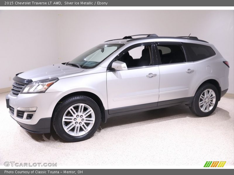 Silver Ice Metallic / Ebony 2015 Chevrolet Traverse LT AWD