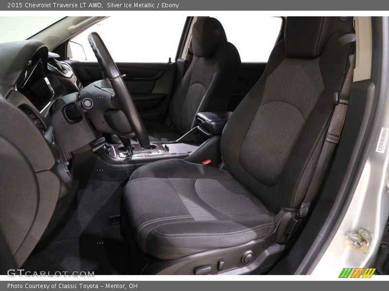 Silver Ice Metallic / Ebony 2015 Chevrolet Traverse LT AWD