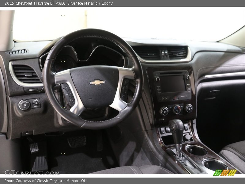 Silver Ice Metallic / Ebony 2015 Chevrolet Traverse LT AWD